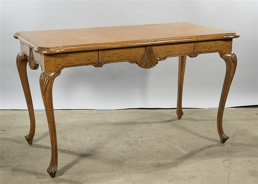 Vintage rococo-style wood desk;