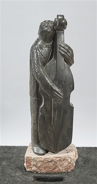 Vintage carved wood sculpture depicting 2ae666