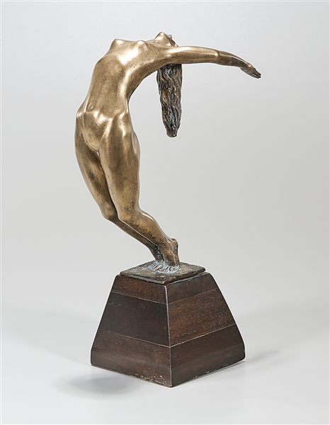 Bronze nude sculpture by Harvey