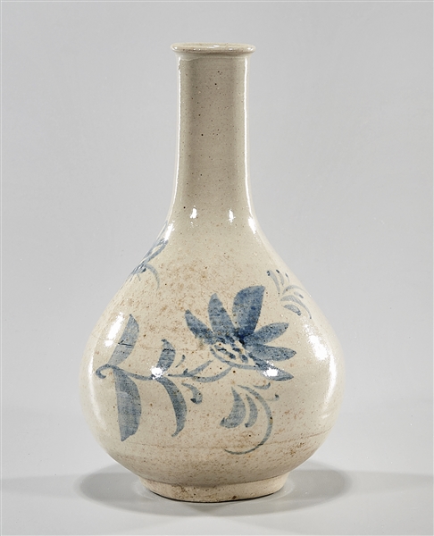 Korean glazed ceramic vase; with