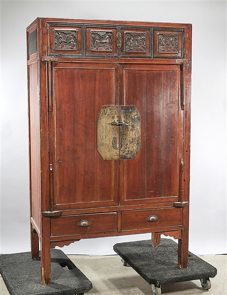 Antique Chinese cabinet; with two