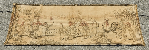 Vintage tapestry depicting Venice