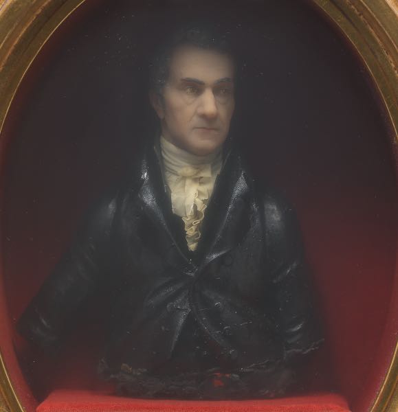 WAX PORTRAIT OF SIR SAMUEL ROMILLY,