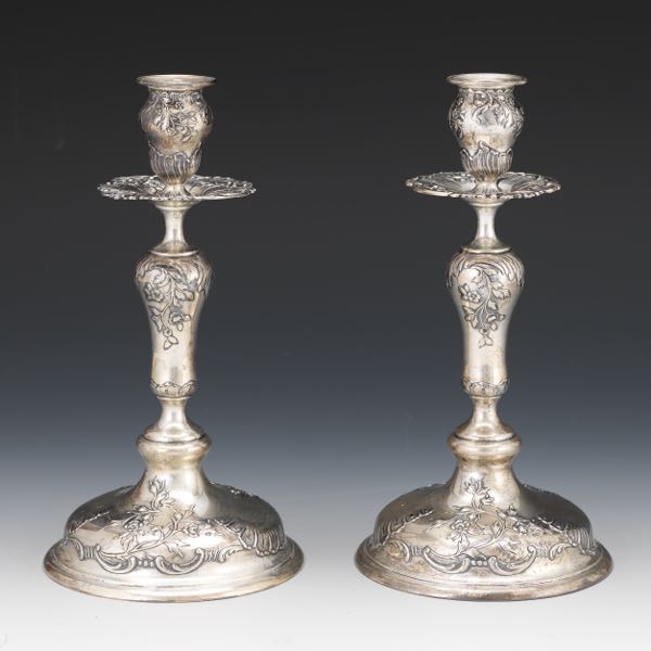  PAIR OF AUSTRO-HUNGARIAN SILVER