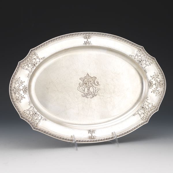 GORHAM STERLING SILVER OVAL TRAY,