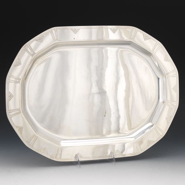 TIFFANY & CO. STERLING SILVER TRAY 18