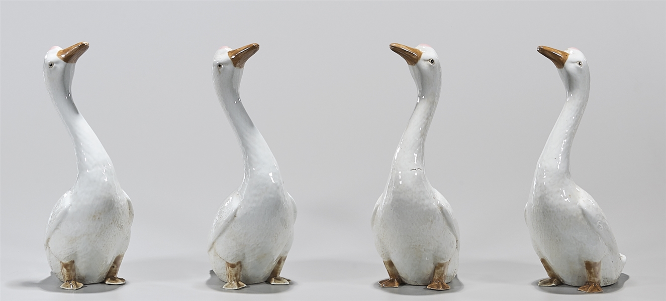 Two pair of Chinese glazed porcelain