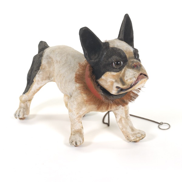 ANTIQUE FRENCH BULLDOG PAPIER MACHE