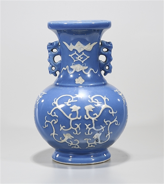 Chinese blue glazed porcelain vase  2aeae5