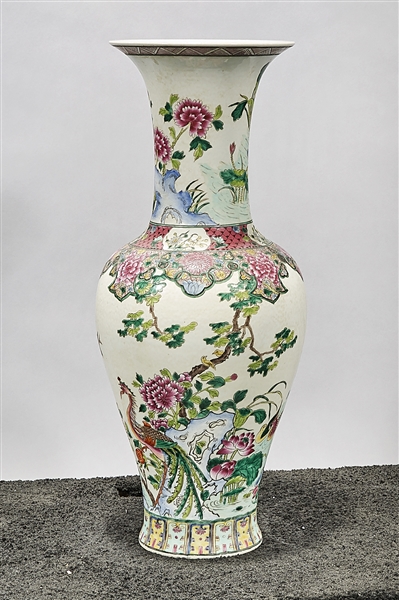 Tall Chinese famille verte porcelain