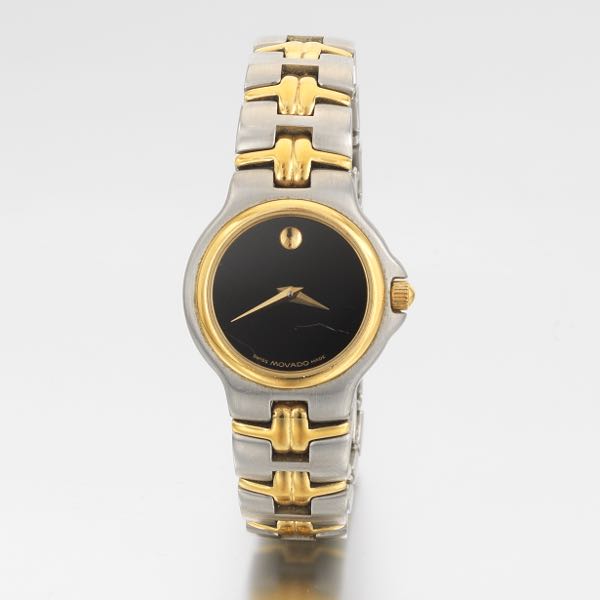 MOVADO 14K GOLD AND STAINLESS WATCH