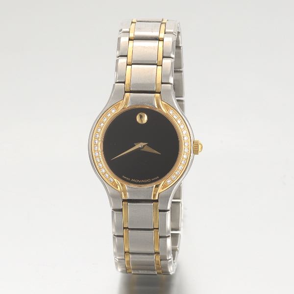 MOVADO 14K GOLD AND STAINLESS WATCH