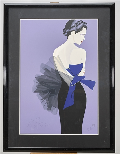 Serigraph by Robert Blue, Anne on Violet;
