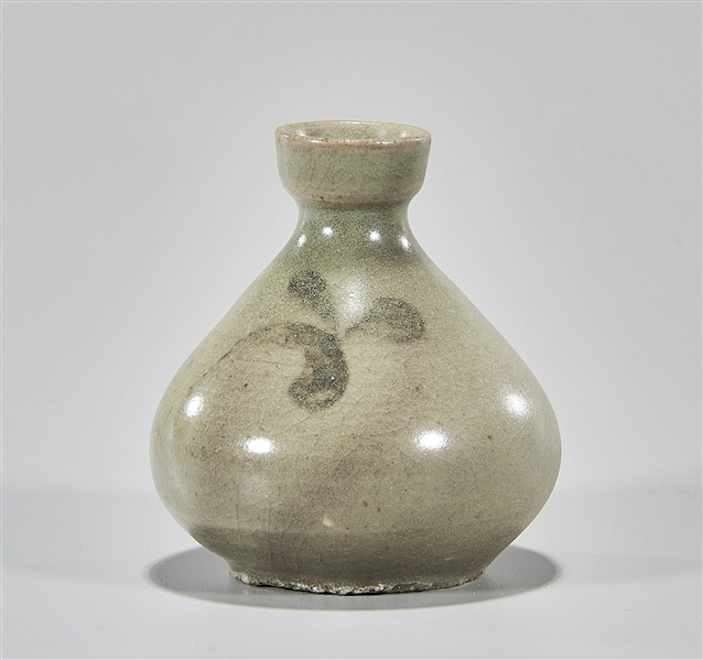 Korean celadon glazed miniature vase;