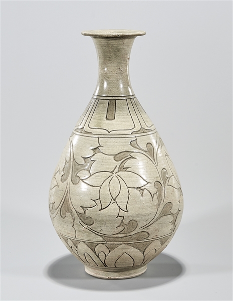 Korean glazed and incised ceramic