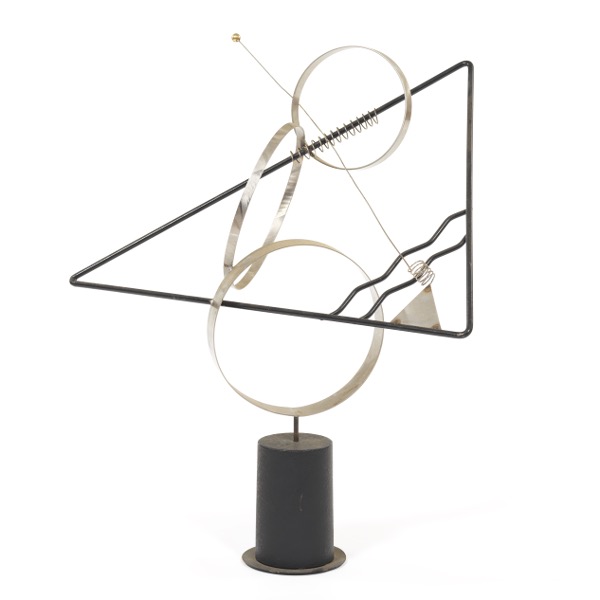 20TH CENTURY ABSTRACT METAL SCULPTURE
