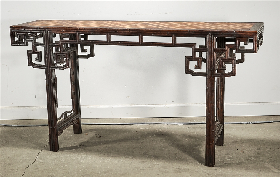 Chinese wood altar table; with