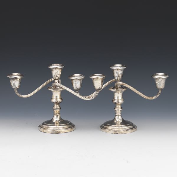 PAIR OF S. KIRK AND SON STERLING SILVER