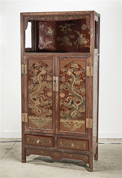 Chinese painted wood cabinet with 2aec4f