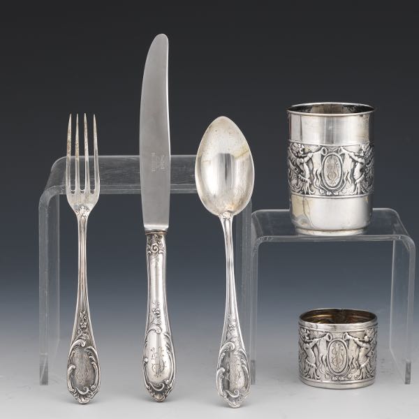 FIVE PIECE SILVER YOUTH SERVICE,