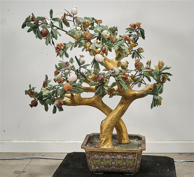 Chinese hardstone pomegranate tree  2aec5c