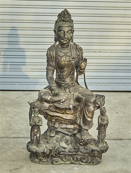 Chinese bronze sculpture of Guanyin