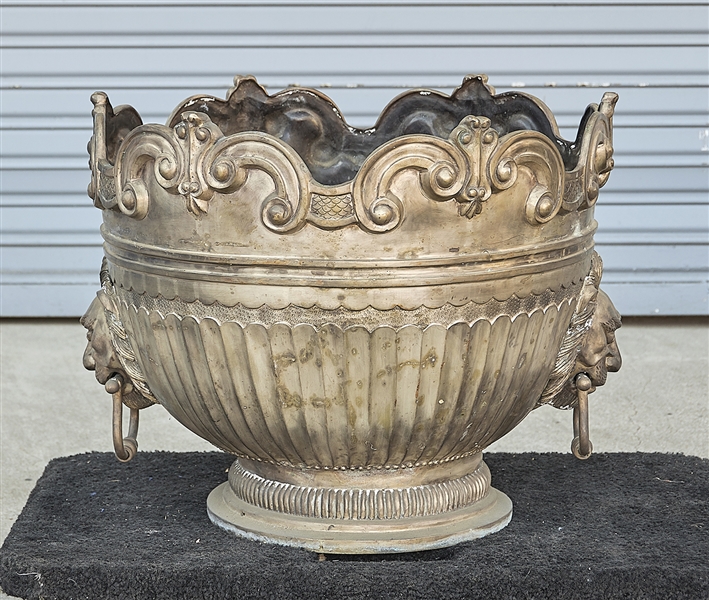 Heavy Chinese cast iron censer; with