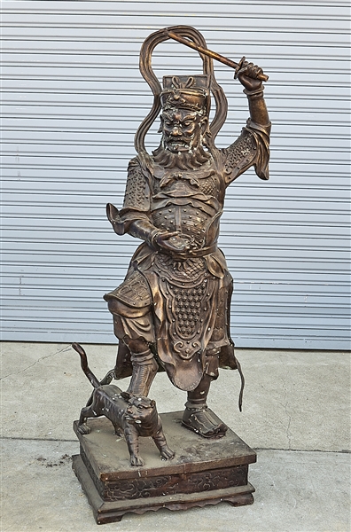 Chinese bronze figure of a general;