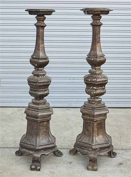 Pair of tall Chinese bronze tripod 2aed04