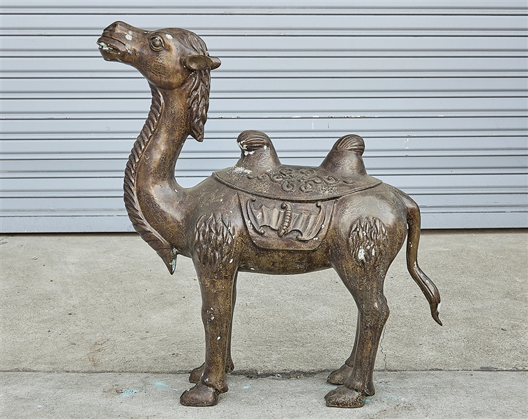 Chinese bronze figure of a camel;