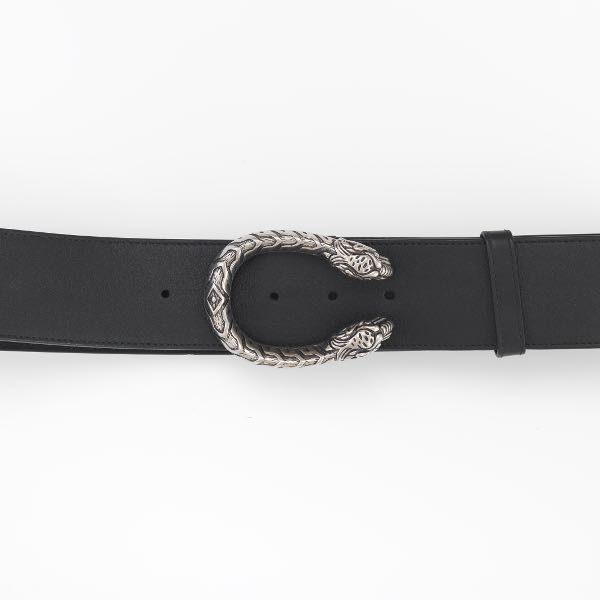 GUCCI BLACK CALFSKIN DIONYSUS BELT