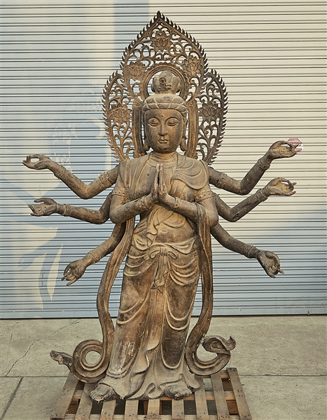 Chinese bronze multi armed Guanyin  2aed3f