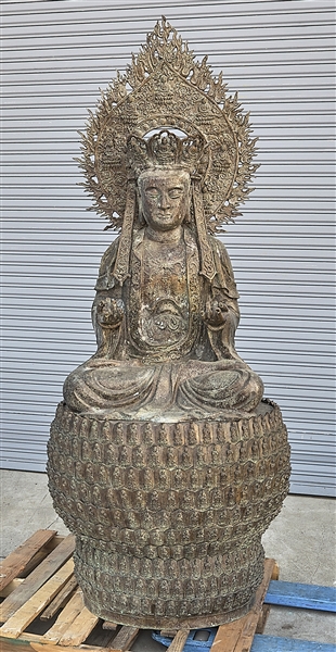 Chinese bronze figure of seated 2aed4b