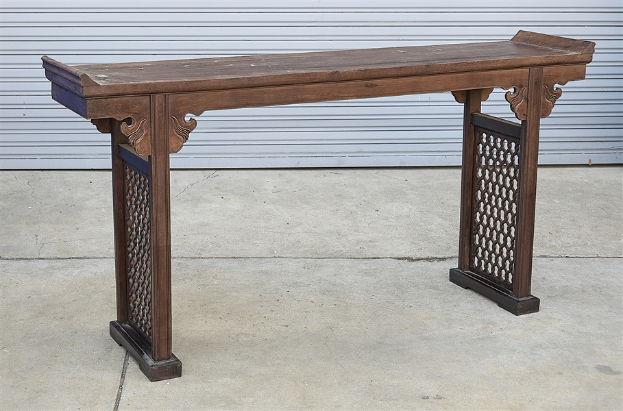 Chinese hard wood altar table;