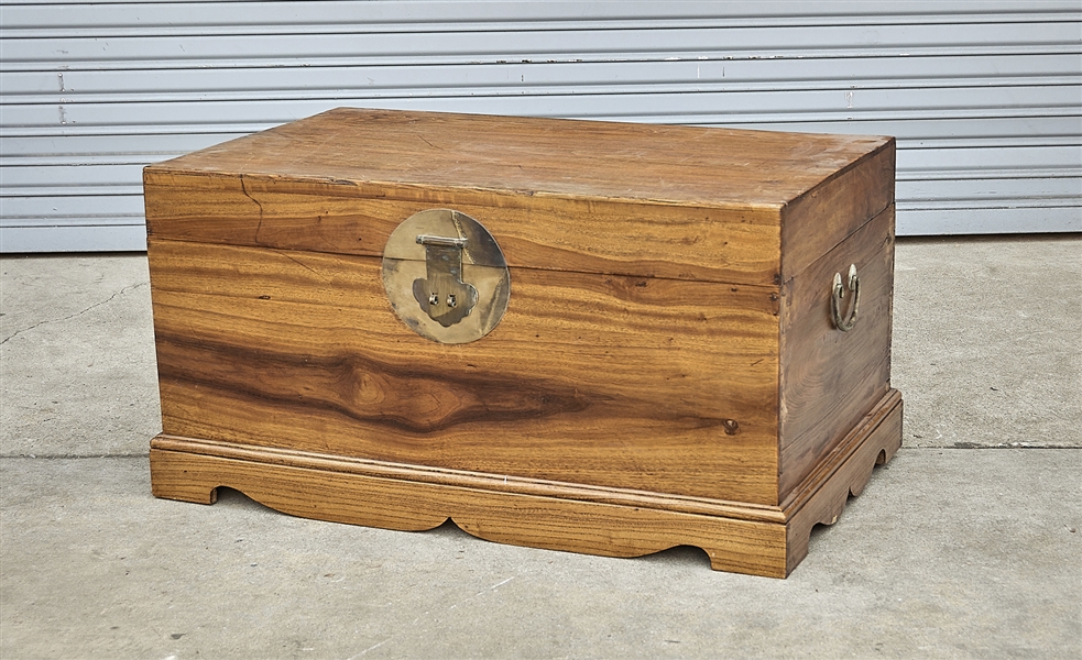 Chinese wood chest; 20" x 39" x
