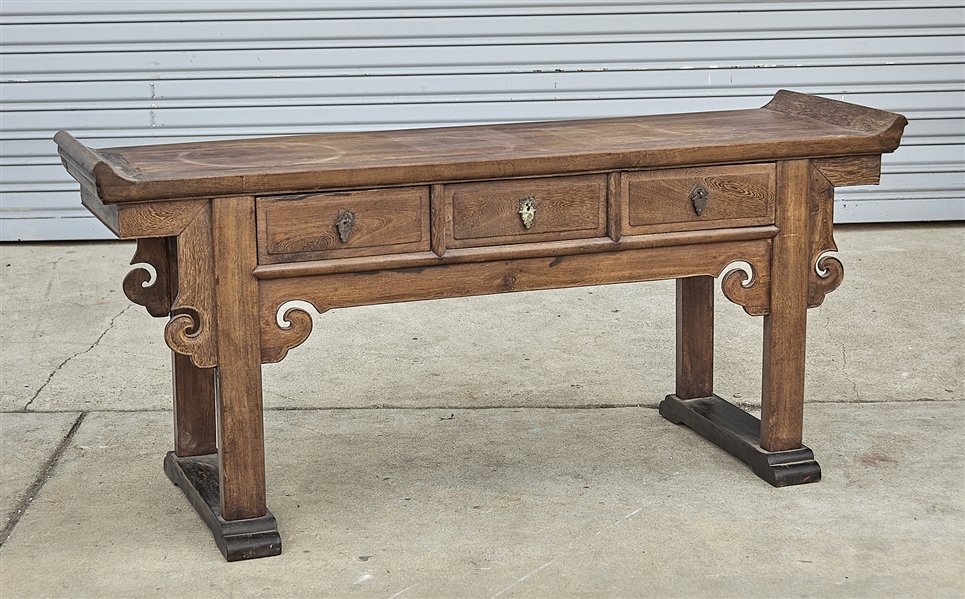 Chinese low hard wood altar table  2aed99