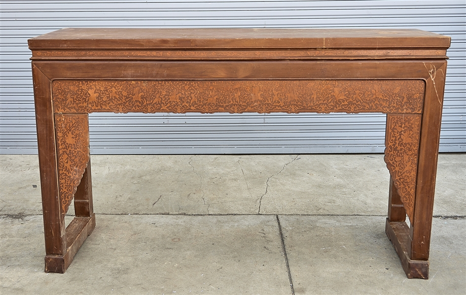 Chinese hard wood altar table;