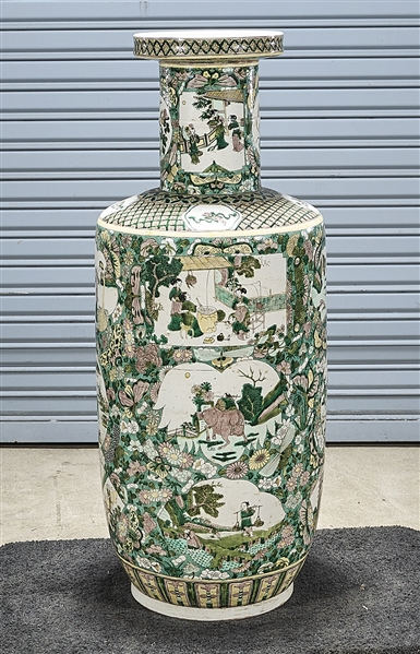 Tall Chinese famille verte porcelain
