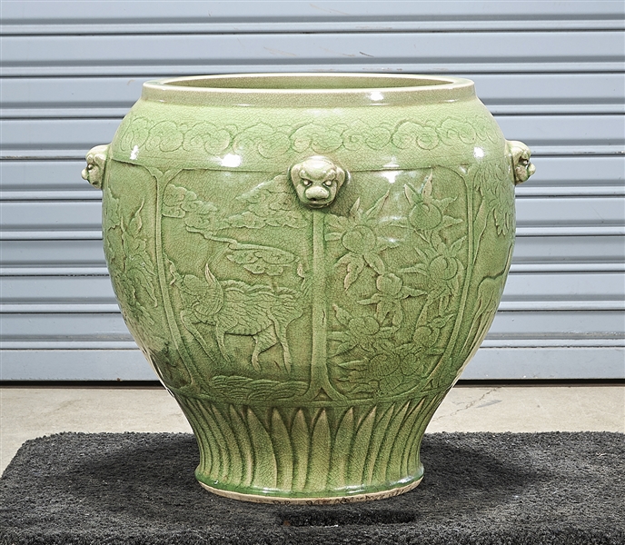 Chinese green crackle glazed porcelain