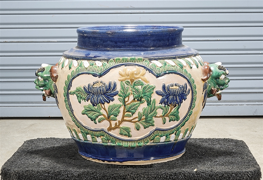 Chinese painted porcelain jardiniere;