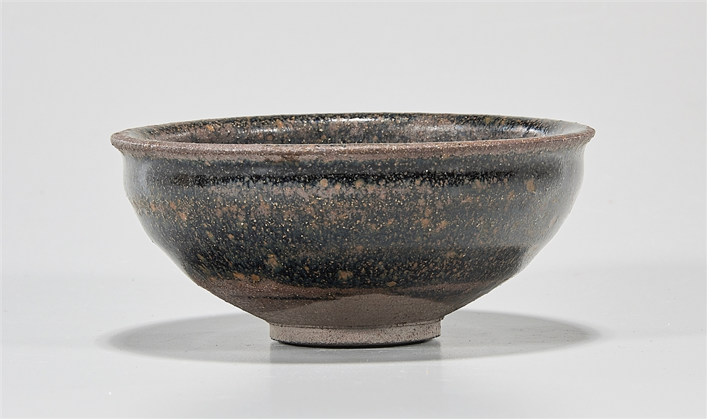 Chinese oil spot glazed tea bowl;