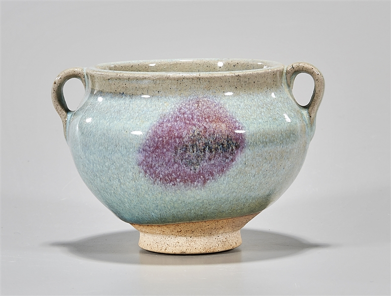 Chinese jun-type porcelain censer;