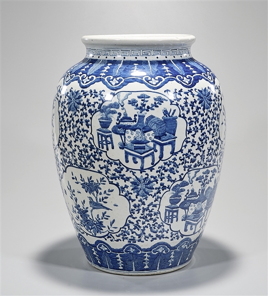 Large Chinese blue and white porcelain