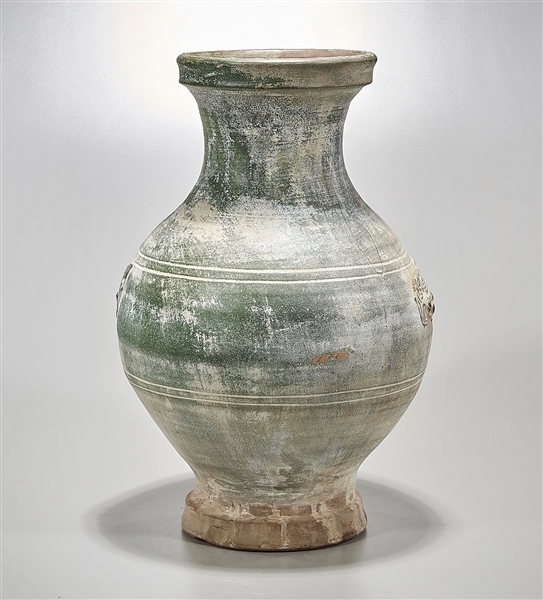Chinese green glazed pottery vase  2aee48