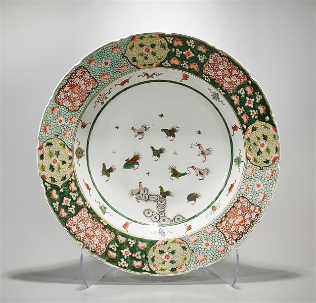 Large Chinese enameled porcelain