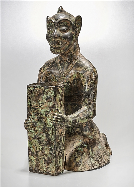 Chinese metal figural sculpture;