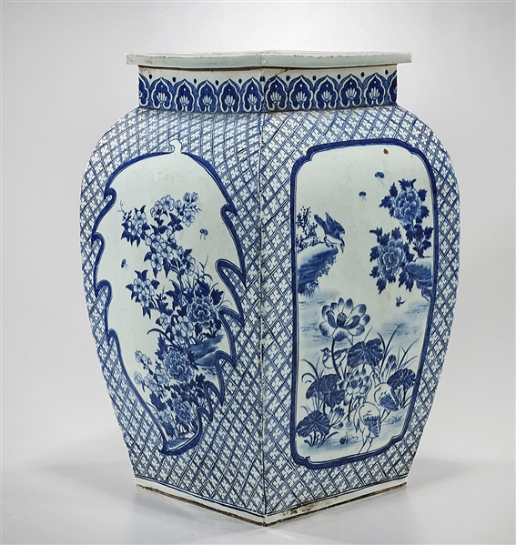 Large Chinese blue and white porcelain