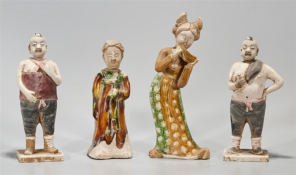 Four Chinese pottery figures including 2aeeb1