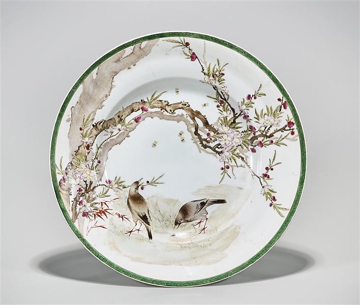 Chinese enameled porcelain charger  2aeed4