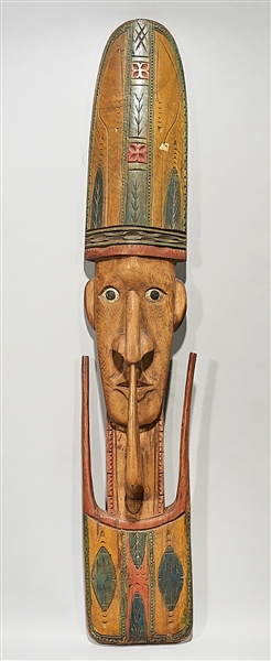 Southeast Asian carved wood mask  2aeee8